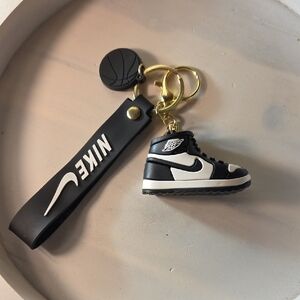5 For 25 Nike Black and White Sneaker Keychain